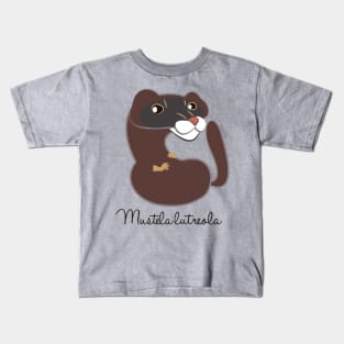 European mink Mustela lutreola Kids T-Shirt